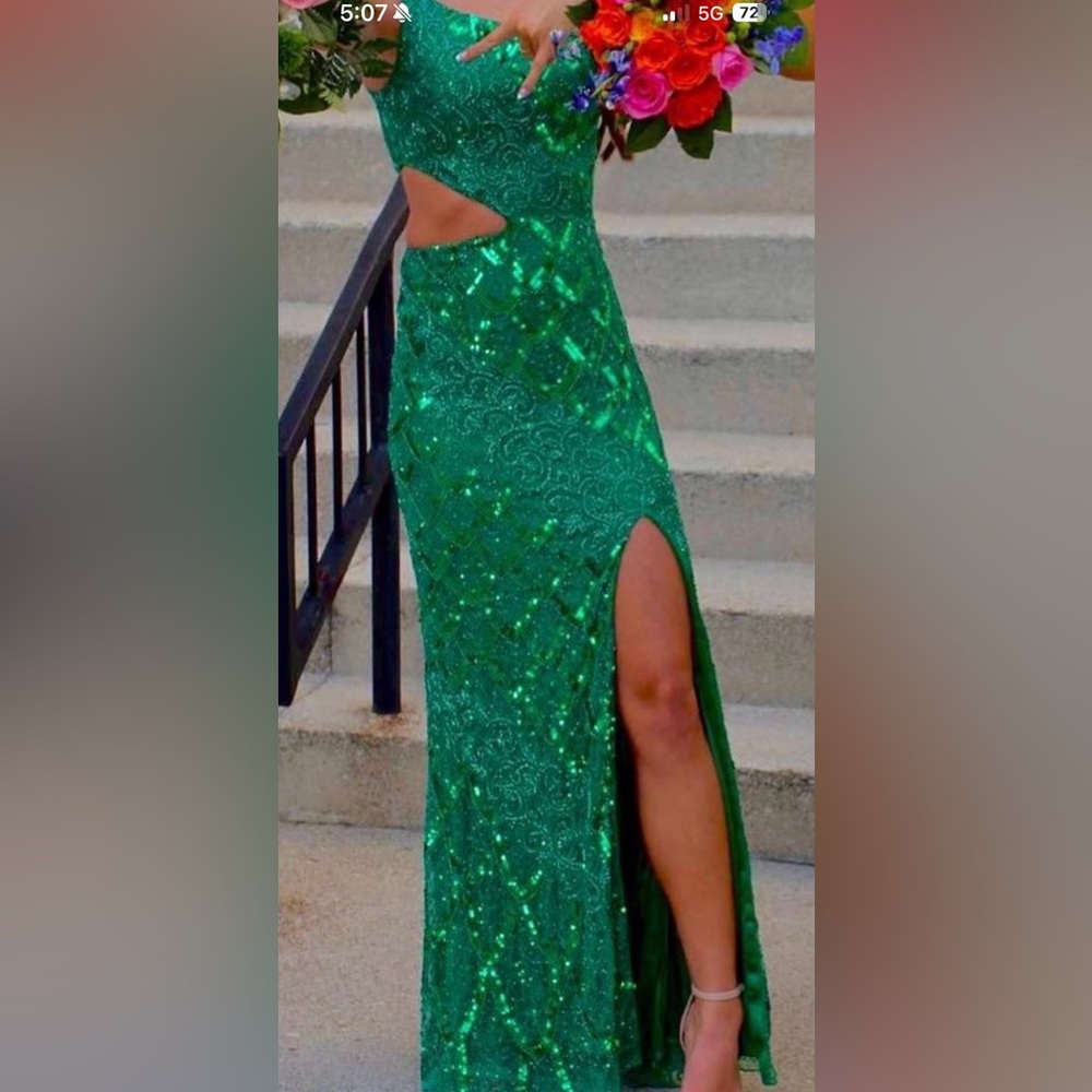 Emerald Green Jovani Prom Dress